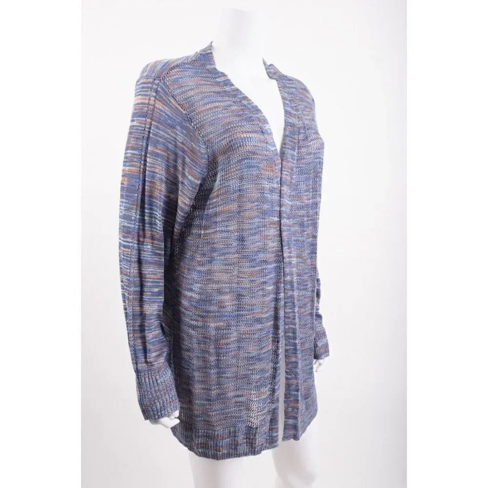 CJ Banks Womens Cardigan Sweater Open Front 1X 16 18W Multi-Color NWT